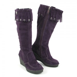 wildlederstiefel in lila von s.oliver wildlederstiefel in lila von s.oliver